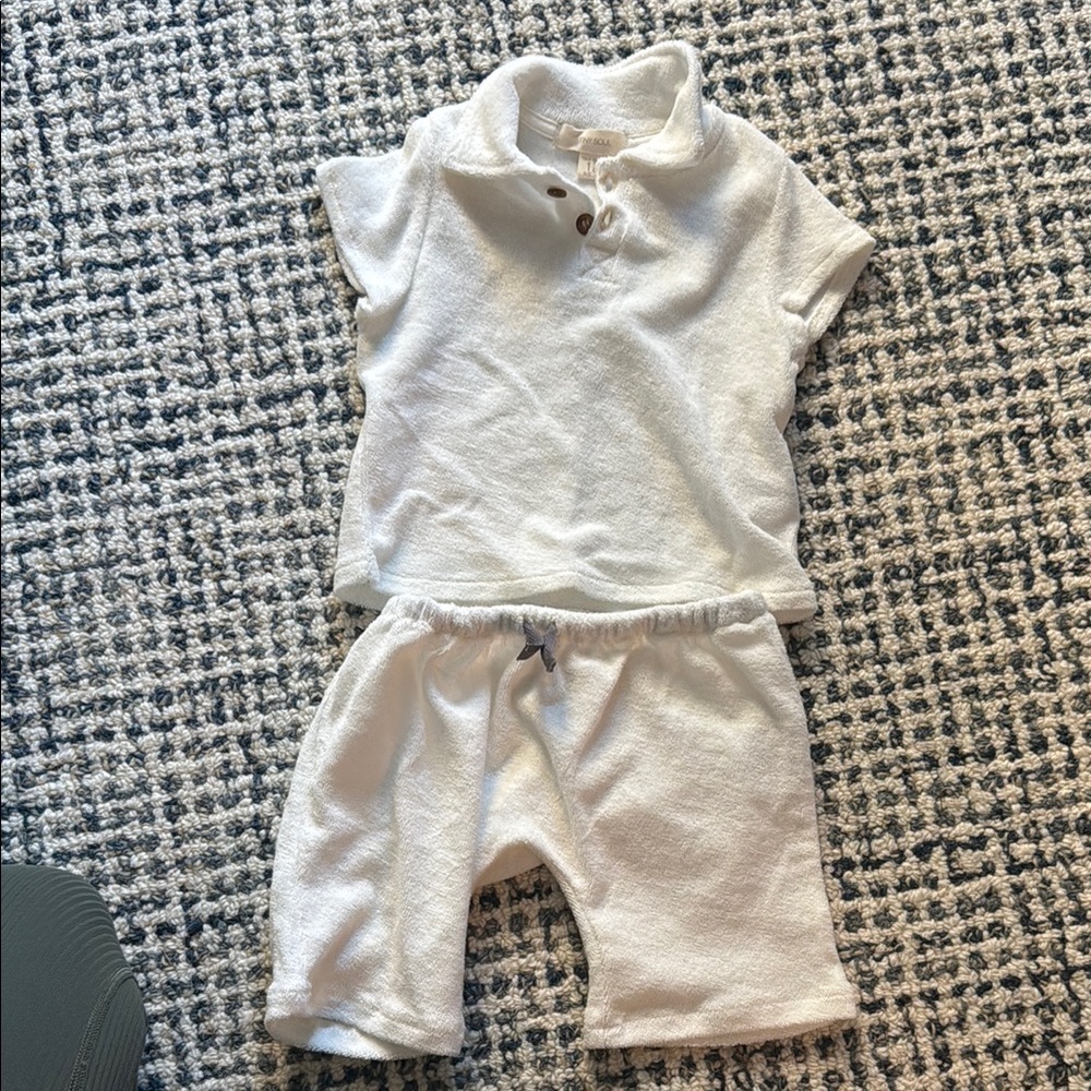Kids White Matching Set